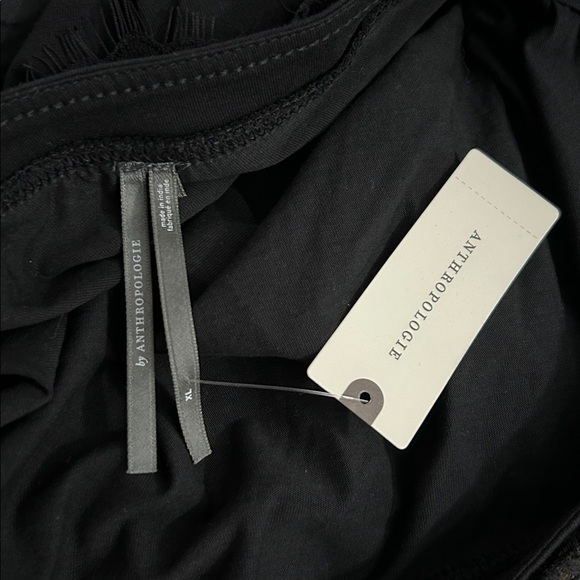 By Anthropologie Lace One Shoulder Puff Sleeve Top - Picture 9 of 10